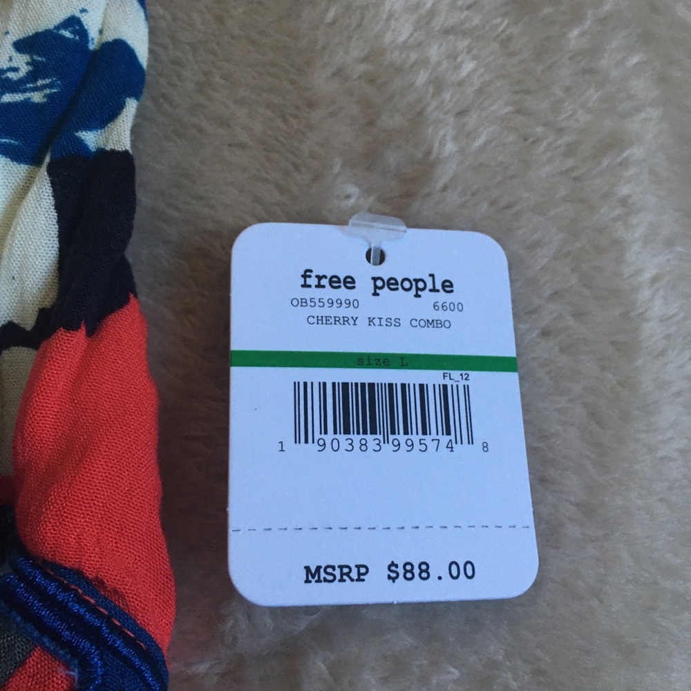 Free People Sweet Lucy Slip Dress NWT Red - Picture 5 of 10